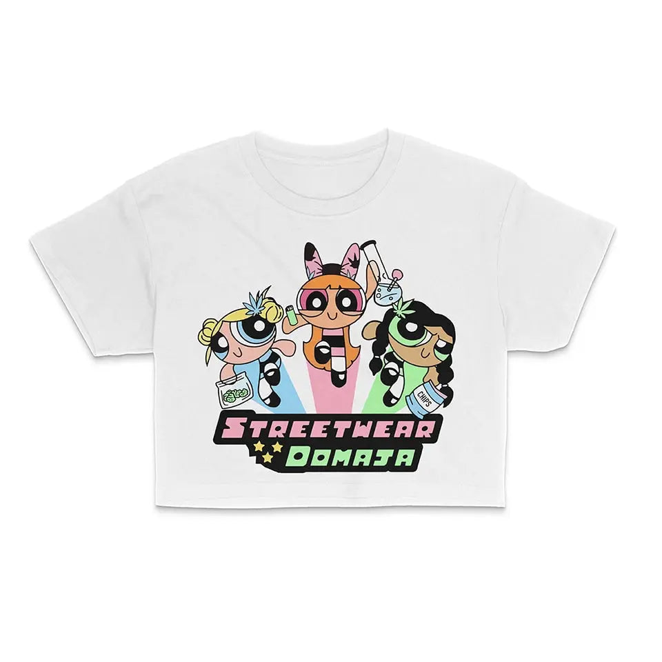 Hgih Powerpuff Crop Top